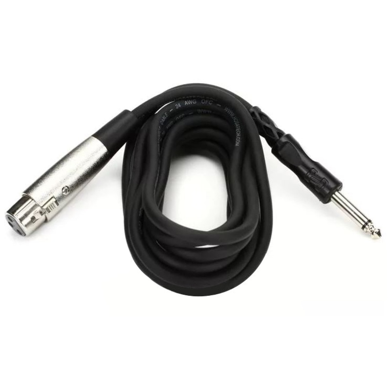 Hosa PXF-110 Unbalanced Interconnect Cable – XLR Female to 1/4-inch TS Male – 10 foot