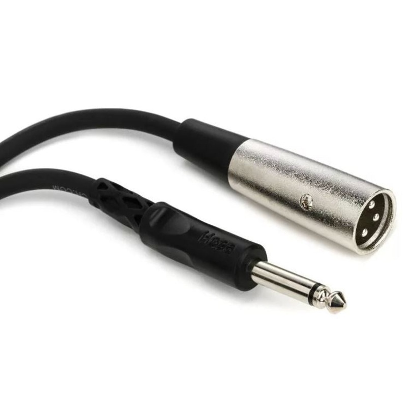 Hosa PXM-105 Unbalanced Interconnect Cable – 1/4-inch TS Male to XLR Male – 5 foot