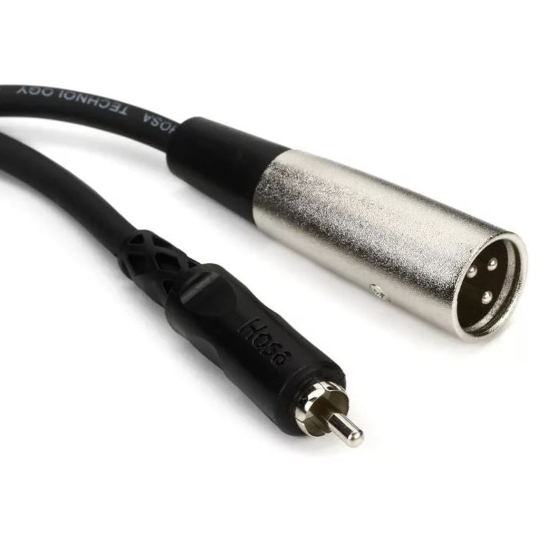 Hosa XRM-110 RCA to XLR Male Unbalanced Interconnect Cable – 10 foot
