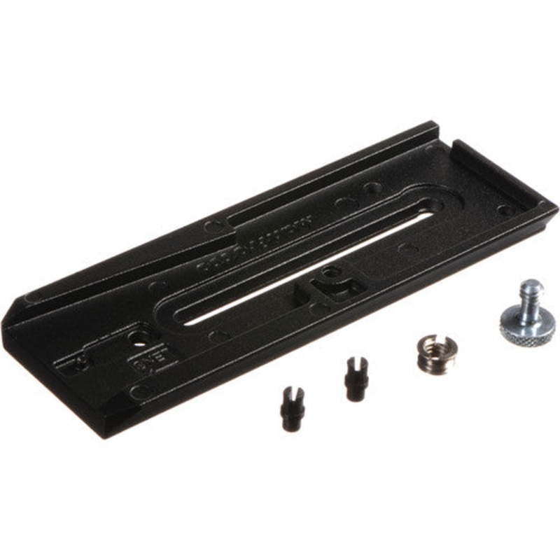 Manfrotto 504PLONG Long Quick Release Video Camera Mounting Plate for 504 Fluid Head, Black