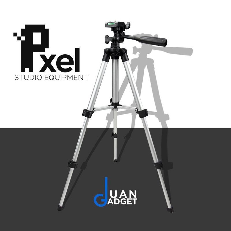 Pxel 65TP Stand Two Section Compact Foldable Table-Top Camera Stand with Universal Mount for Webcams and Cameras for Video Recording, Vlogging, Youtube, Tiktok