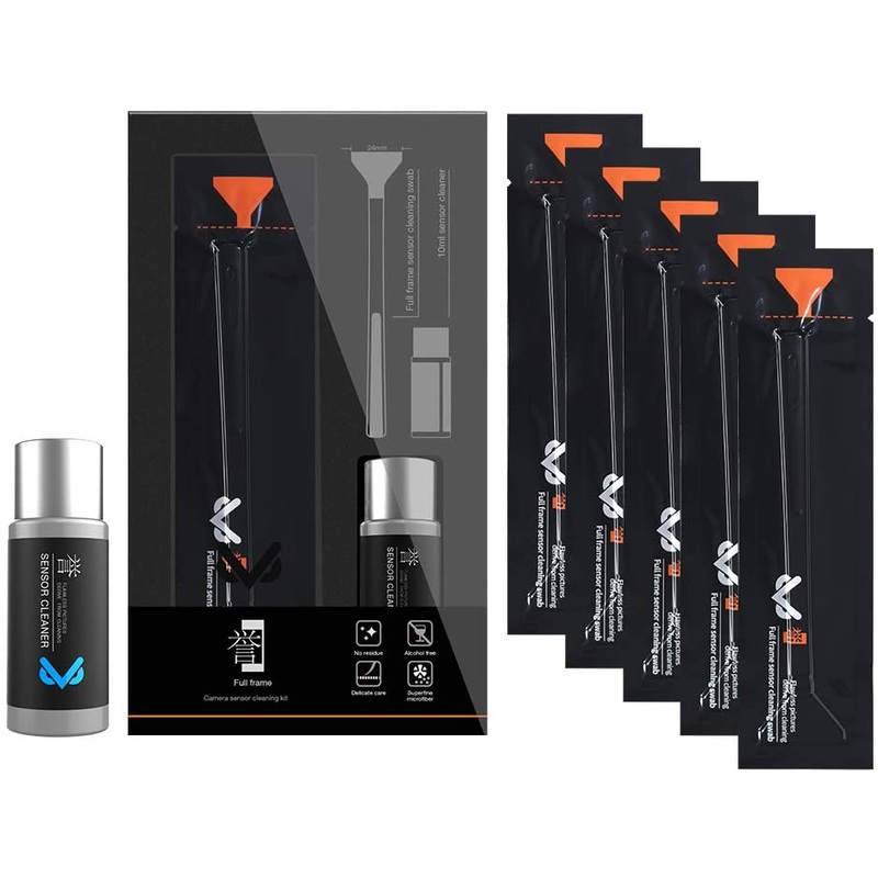 VSGO VS-S03-E Full Frame Camera Sensor Cleaning Kit + Sensor Cleaning Swabs Bundle for DSLR Cameras
