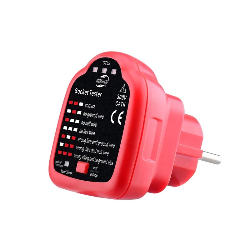 [CLEARANCE] Benetech GT85 Socket Tester for Safety, Inspection, Electrician Installation and Maintenance