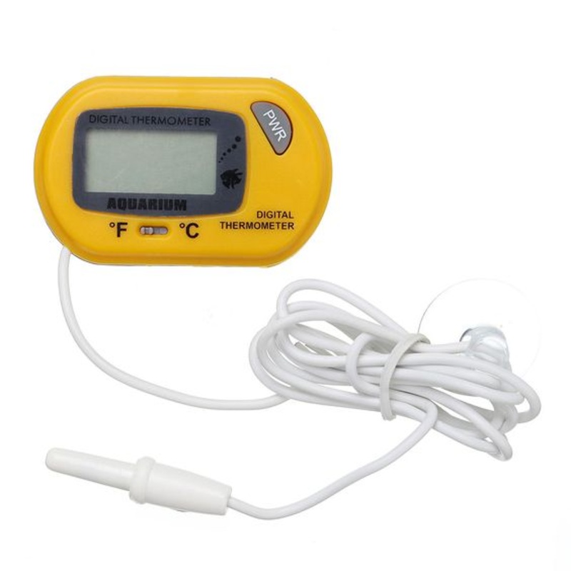 [CLEARANCE] Eagletech Digital LCD Thermometer Suitable for Aquarium (Yellow)