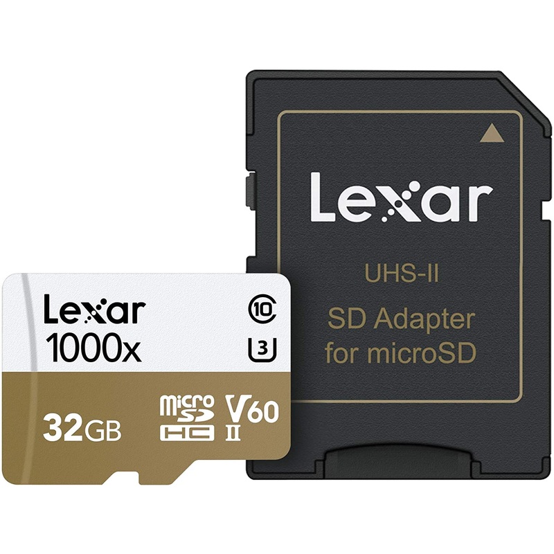 [CLEARANCE] Lexar Professional 32GB 1000x MicroSDHC UHS-II Memory Card with SDCard Adapter LSDMI32GCB1000A