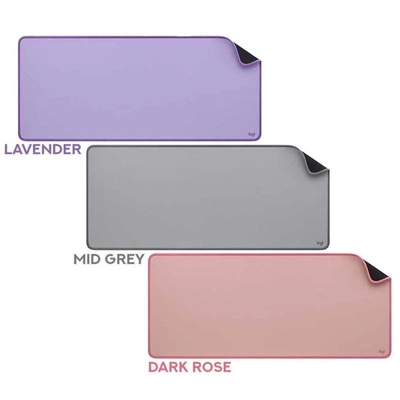 [CLEARANCE] Logitech 30cm x 70cm Desk Mat Studio Series with Anti-Slip and Spill Resistant Base (MID GRAY)
