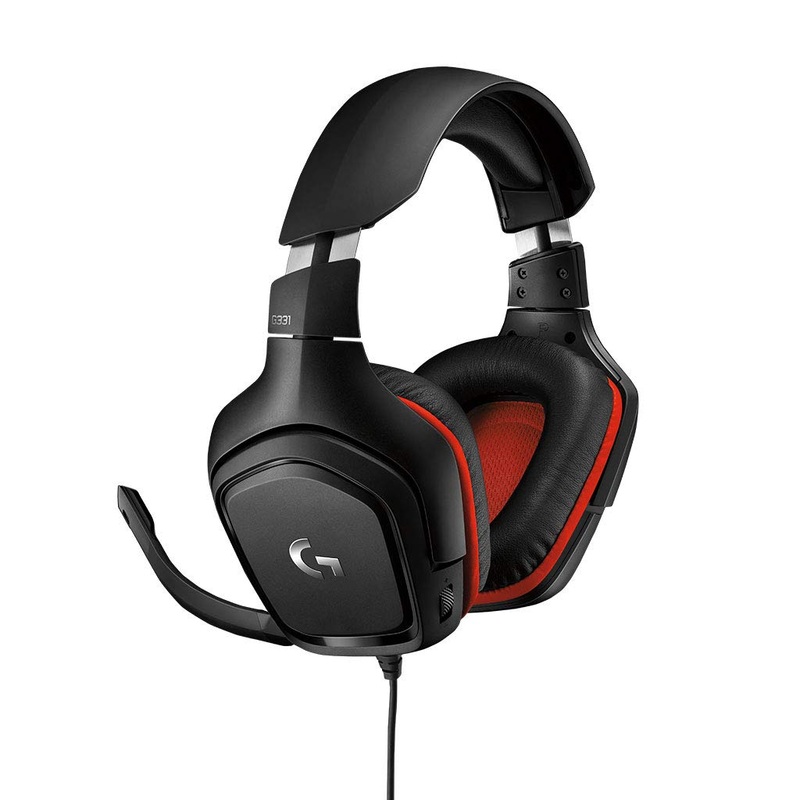 [CLEARANCE] Logitech G331 Stereo Gaming Headset Wired Headphones with 6mm Flip-to-mute Mic 50mm Drivers Volume Wheel