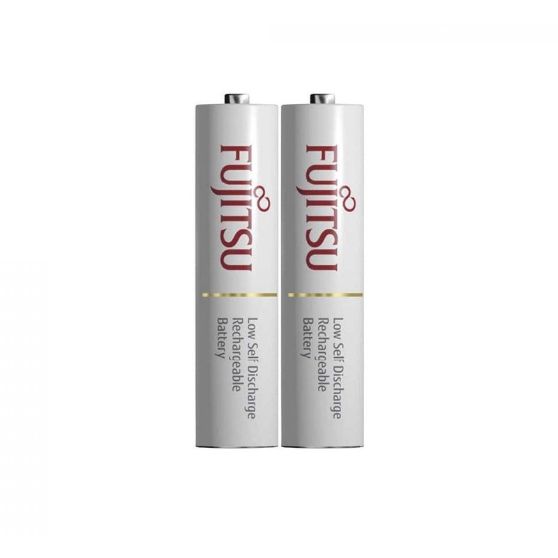 Fujitsu 1.2V 750mAh Ready-to-use NiMH Low Self-Discharge Rechargeable | HR4UTC AAA Battery Pack of 2