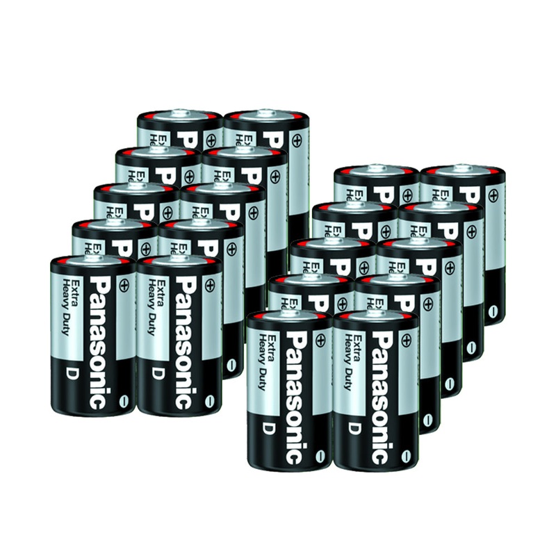 Panasonic R20NPT/2S Extra Heavy Duty Size D (Pack of 2) Battery 1.5V (PACK OF 10)