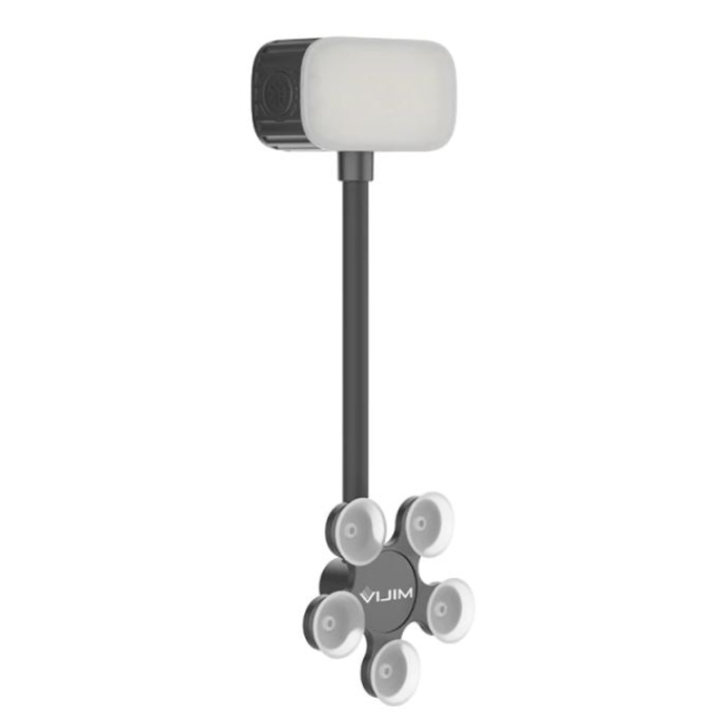 Vijim by Ulanzi CL12 Video Conference Light with Suction Cup Adjustable LED Lamp for Livestream, Meetings