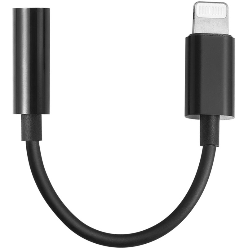[CLEARANCE] Godox GAC-IC6 3.5mm TRSS Female to Lightning Adapter Audio Cable (10.3cm) Headphone Jack Dongle Black