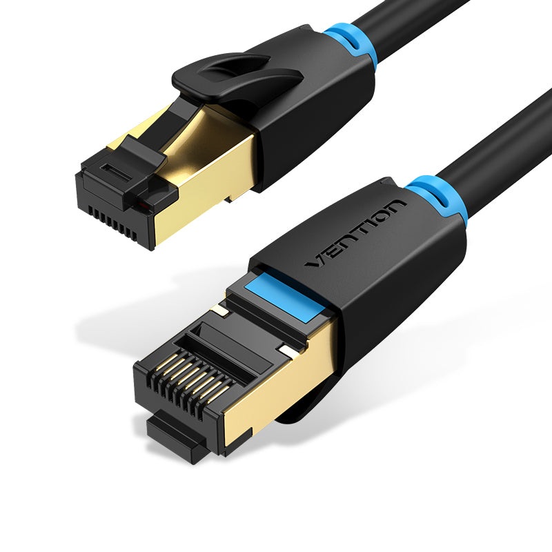 [CLEARANCE] Vention CAT8 Ethernet 2M Round Cable SSTP 40Gbps 2000MHz Super Speed Lan Network Wire Cord for Internet Router PC Modem