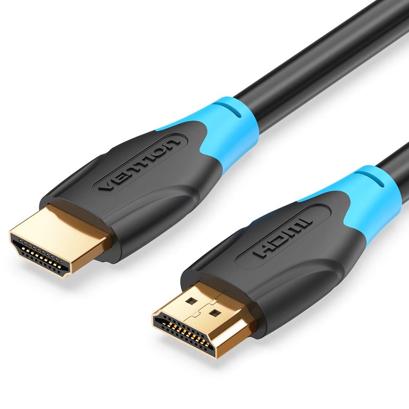 [CLEARANCE] Vention HDMI 2.0 Cable PVC Black (Male to Male) 4KHD 60Hz Video Cable with Multiple Shielding TMDS Core Transmission Technology (2m) (AAC)