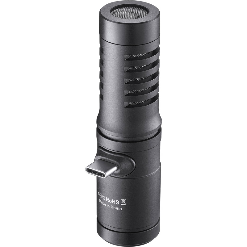 Godox Geniusmic UC Compact Directional Smartphone Microphone (USB Type-C Connector) with Foam and Furry Windshield