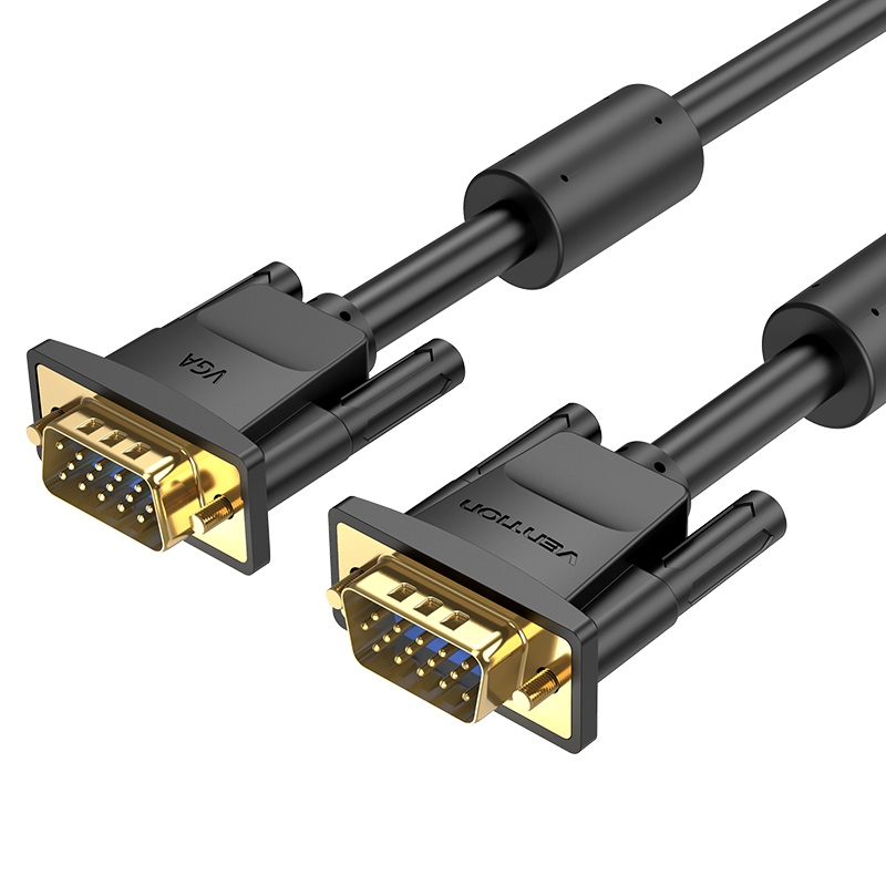 Vention 1080p VGA Cable (3+6) 5-Meters Male to Male Gold Plated (DAE) HD Video Connector for TV PC Projector
