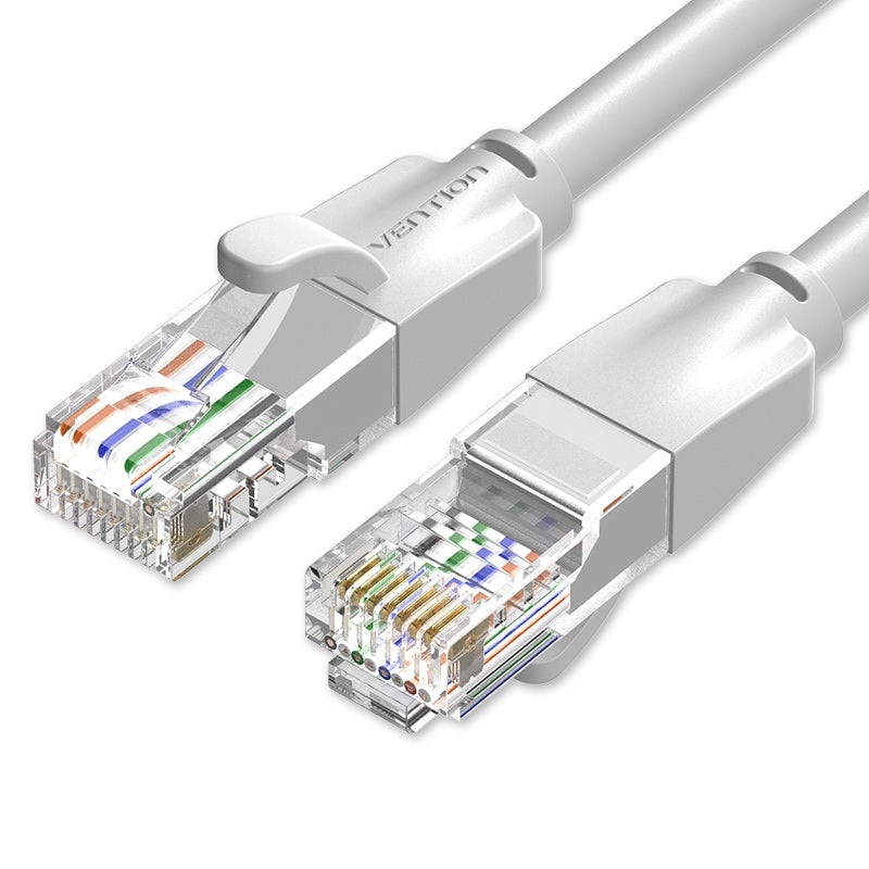 Vention CAT6 Ethernet 1M Round Cable UTP Patch 1000Mbps 250Mhz Lan Network Wire Cord for Internet Router PC Modem
