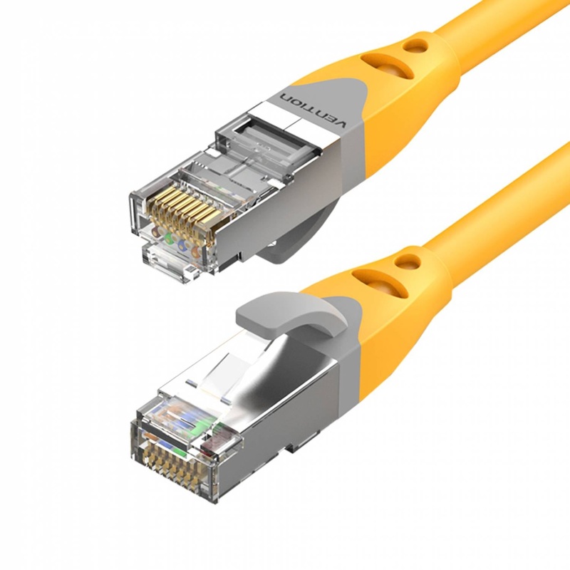 Vention CAT6A Ethernet 40M PVC Cable SFTP Patch 10Gbps 500Mhz Lan Network Wire Cord for Internet Router PC Modem