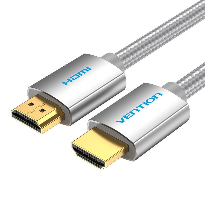 Vention HDMI 2.0 Cable Cotton Braided Round (Male to Male) 4KHD 60Hz Video Cable with Tangle-free Cord (1.5-Meters) (AAB)