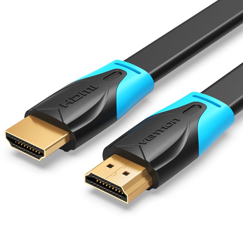 Vention HDMI 2.0 Cable Flat (Male to Male) 4KHD 60Hz Video Cable with Anti-bend PVC Jacket 18Gbps High-Speed (0.75-Meters) (VAA-B02)