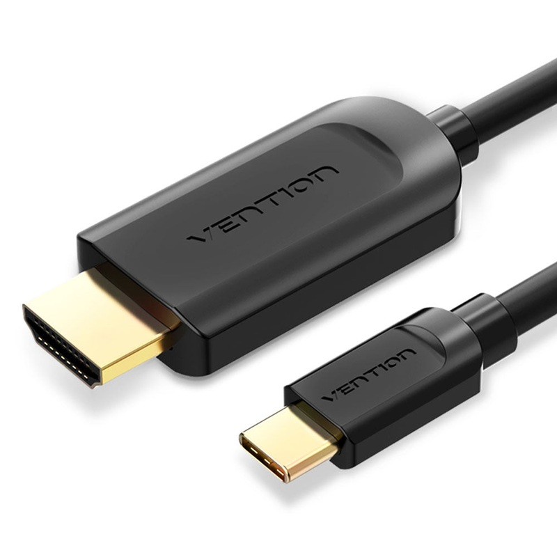 Vention USB Type-C to HDMI 1.4 Adapter 4K/30Hz Driver-Free HD Video Cable with Triple Shielding LT8711HE Chip (2-Meters) (CGU)