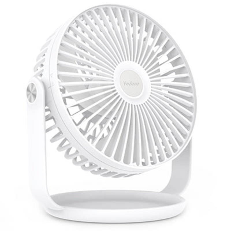Yoobao F2 Pro 10000mAh Rechargeable Desktop Fan with 360 Degree Rotation, 3 Fan Modes, Up to 50 Hrs USB Type C