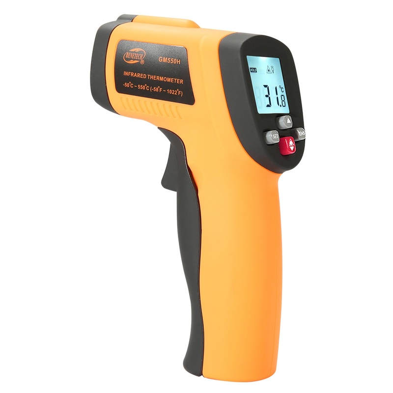[CLEARANCE] Benetech GM550H Non Contact Infrared Thermometer Laser Temperature IR Gun with 50 to 550 Celsius Range, 2 C Accuracy