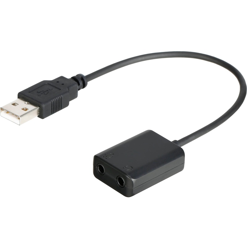 [CLEARANCE] Boya BY-EA2L USB External Sound Card 3.5mm TRS Audio Microphone and Headset Adapter Cable (15cm)