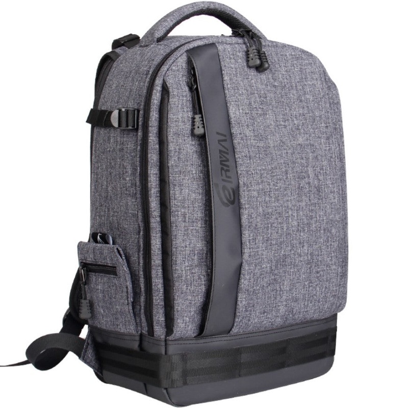 [CLEARANCE] Eirmai Durable Waterproof Nylon Camera Backpack Splash-Proof and Tear Resistant Travel Bag (fits 2 DSLR Body Cameras, 5 Lenses, Laptop and Tripod) (Gray)
