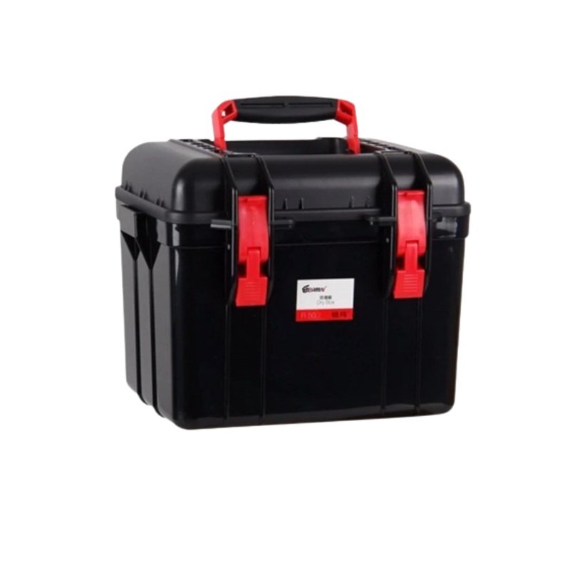 [CLEARANCE] Eirmai R50 Moisture-Proof Dry Box 9-Liters with Dehumidifier Hyrgrometer Sponge Pad ( Fits 1 DSLR and 2 Lenses) Black