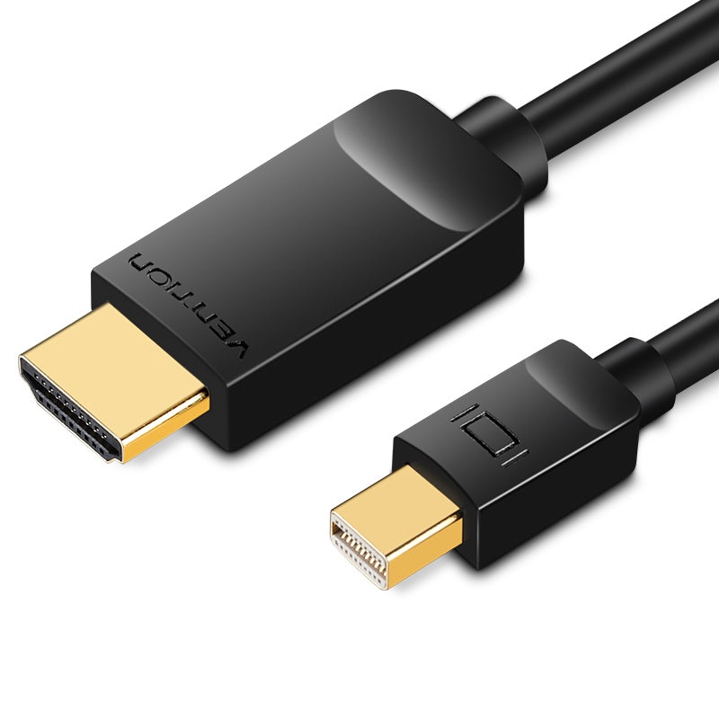 [CLEARANCE] Vention 1080p/60Hz Mini DP to HDMI Cable Gold Plated 1.5-Meters (HABB) Displayport Cable for PC, iMac, Macbook, TV, Monitor, Projector