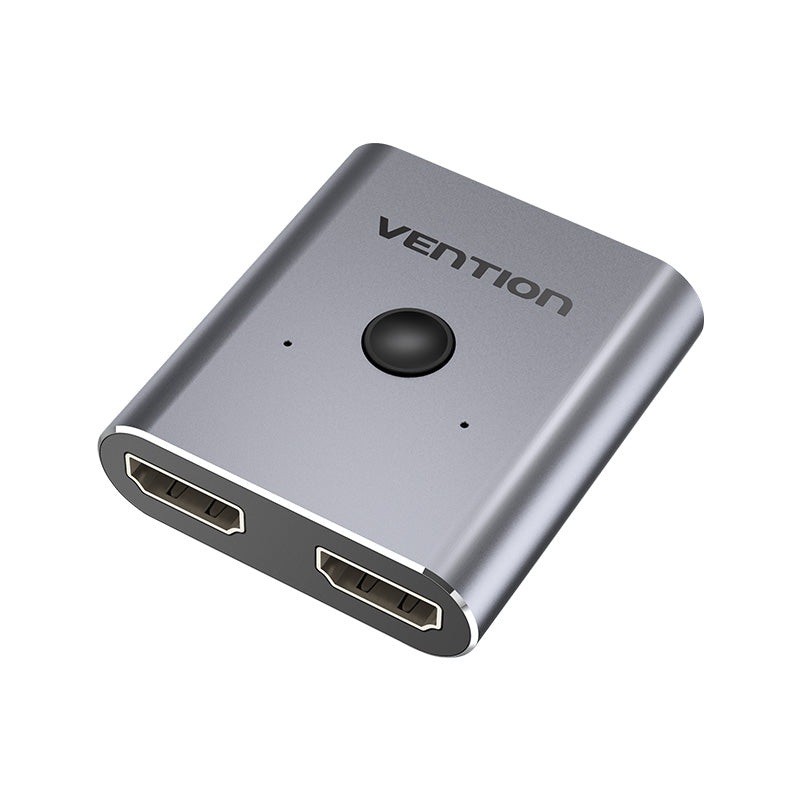 [CLEARANCE] Vention 2 in 1 out HDMI Switcher 2-Port Bi-Directional HDMI 2.0 Splitter 4K 60Hz with Switch Button (AFUH0)