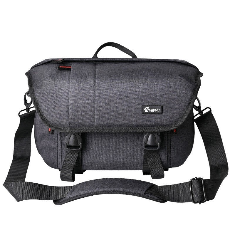 Eirmai Camera Messenger Bag Sling Travel Case (fits 1 DSLR, 2 Lenses, Accessories, and Tripod) (EMB-SS08) (Gray)