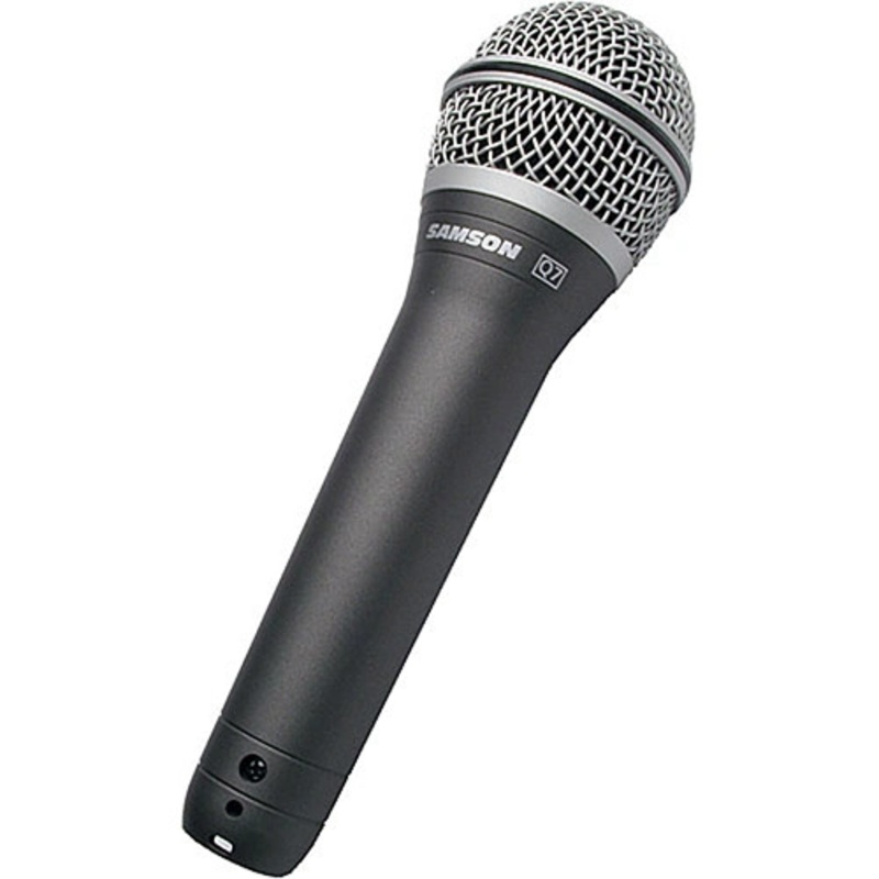 Samson Q7VP / Q7 Professional Dynamic Supercardioid Handheld Microphone Bundle Set Kit with Folding Tripod Base and Mic Clip for Audio Vocal and Instrument Recording, Studio, Live Performance, Karaoke, Concerts, Rehearsals