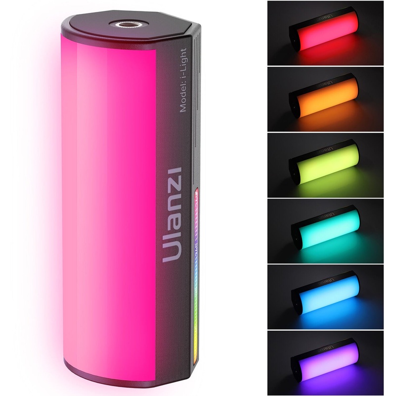 Ulanzi i-Light Mini Magnetic RGB LED Video Light 2500K-9000K Color Temperature 2000mAh Rechargeable with 20 Lighting Effects for Photography Studio Vlog