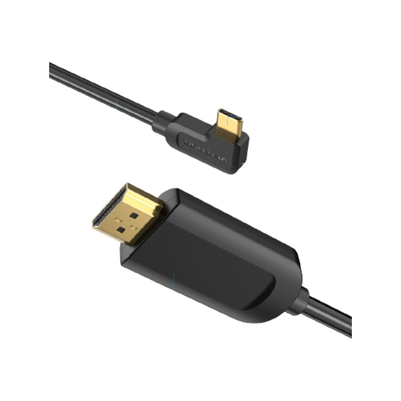 Vention Type-C to HDMI 2.0 Cable Right Angle 4KHD 60Hz Elbow Design Tinned Copper Cord (CGV)