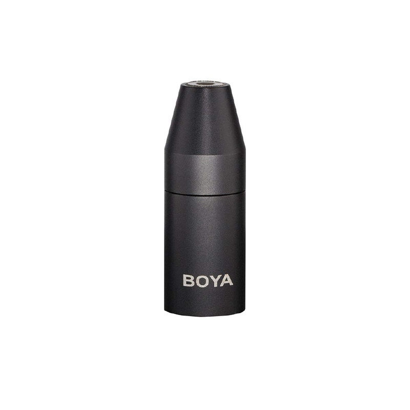Boya 35C-XLR 3.5mm (TRS) Mini-Jack Female Microphone Adapter to 3-pin XLR Male Connector for Camcorders, Recorders, & Mixers