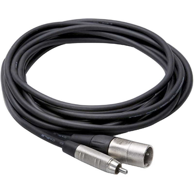 [CLEARANCE] Hosa Technology HRX-010 Unbalanced RCA Male to 3-Pin XLR Male Audio Cable (10′)
