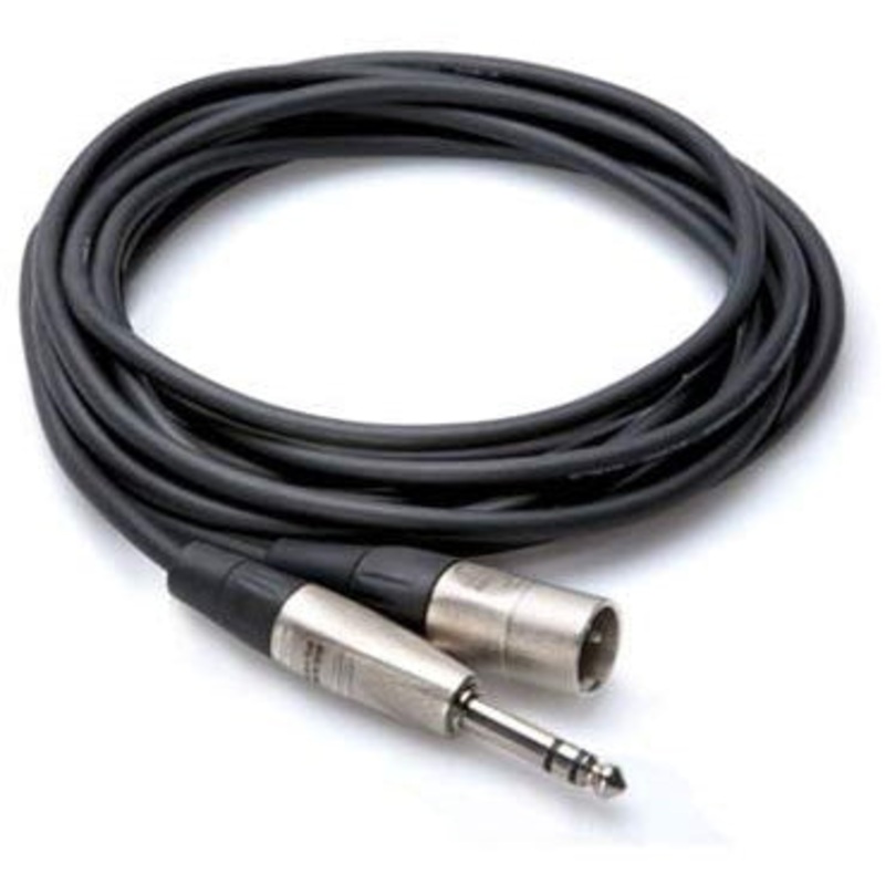 Hosa Technology HSX-010 Balanced 1/4 TRS Male to 3-Pin XLR Male Audio Cable (10′)