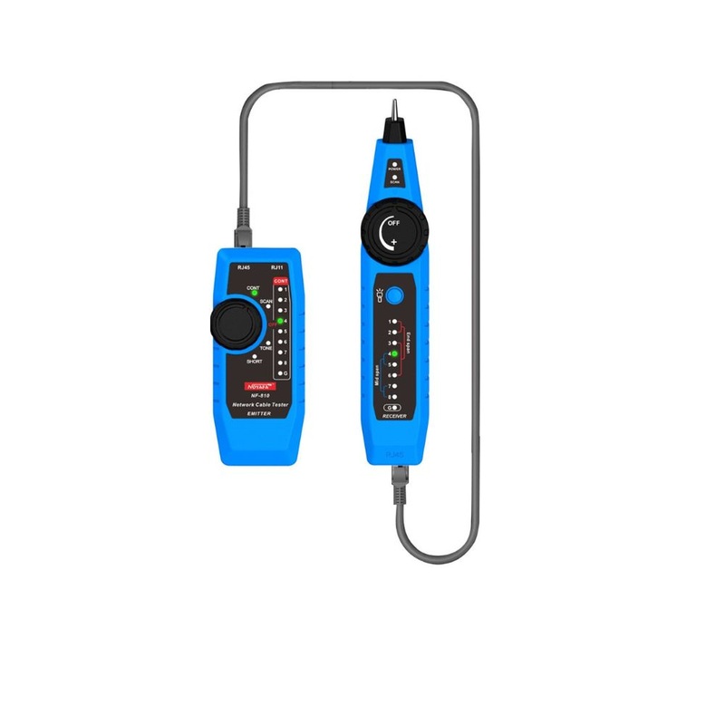 Noyafa NF-810 Network Cable Tester Kit for RK11 RJ45 Multi-Function Wiremap Tracker with LED Light POE Switch Test Functions
