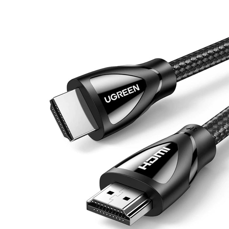 UGREEN 8K 60Hz FUHD HDMI 2.1 Male to Male 3-Meters Cotton-Braided Video Cable 48Gbps High Speed Supports 3D Display for TV, Monitors, PC, Laptop | 80404