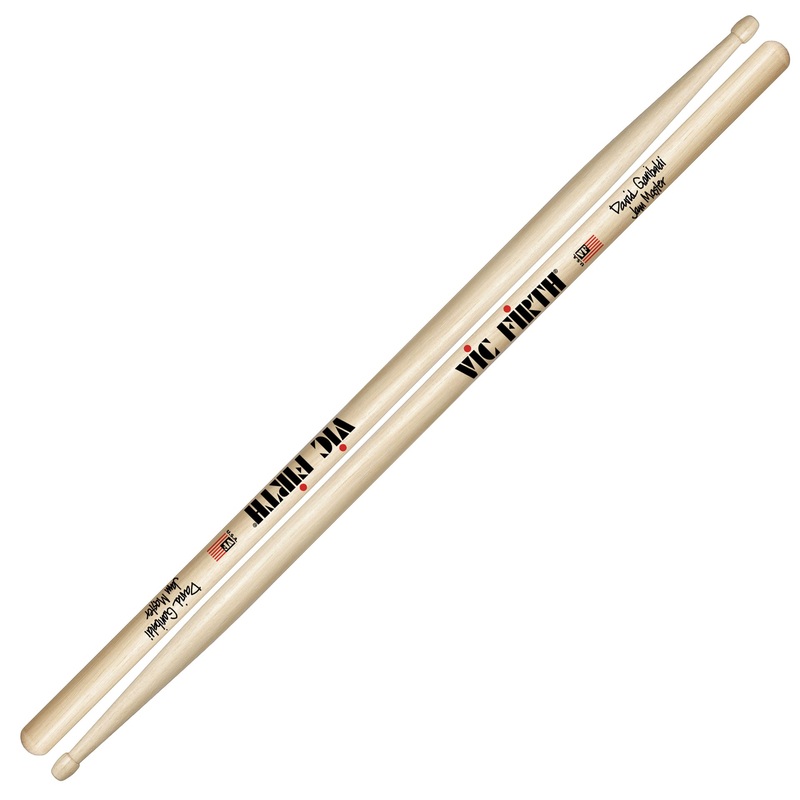 Vic Firth JM David Garibaldi Jam Master Signature Drumsticks Hickory Wood Barrel Tip (Pair) Drum Sticks for Drums and Percussion