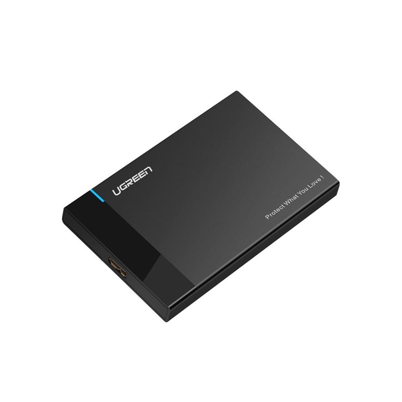 [CLEARANCE] UGREEN External Hard Drive Enclosure 2.5 USB 3.0 to SATA III with UASP Support, 5Gbps Transfer Speed and Maximum Capacity of 6TB for HDD and SSD | 30847