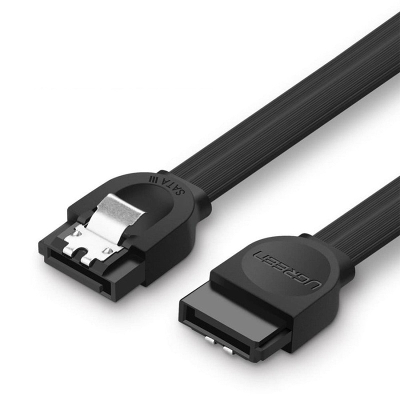 [CLEARANCE] UGREEN SATA Cable 3.0 to Hard Disk Drive HDD SSD ODD 6Gbps High-Speed Data Plug Cord (Angled) | 30797