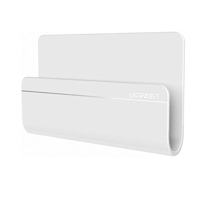 [CLEARANCE] UGREEN Wall Mount Phone Holder Charging Stand with 3M Adhesive for Mobile Smartphones up to 7.1 inches (White) | 30394 |