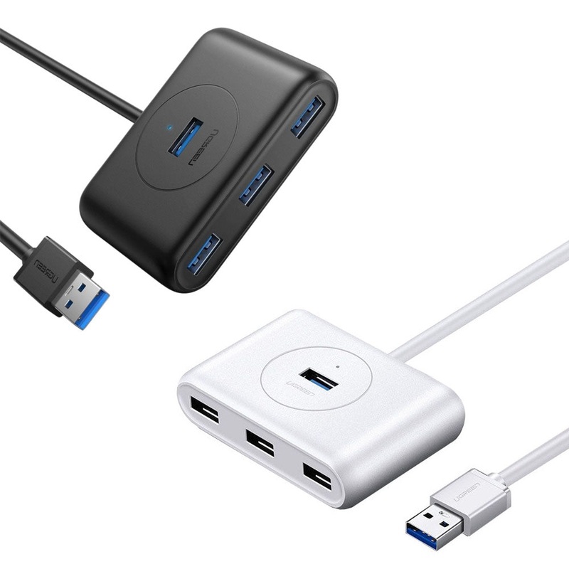 UGREEN 4-in-1 USB 3.0 Port Hub 5Gbps Data Transfer Adapter for PC, Laptop, External Hard Drive, Flash Drives, Keyboard – 0.5 Meter | 20290