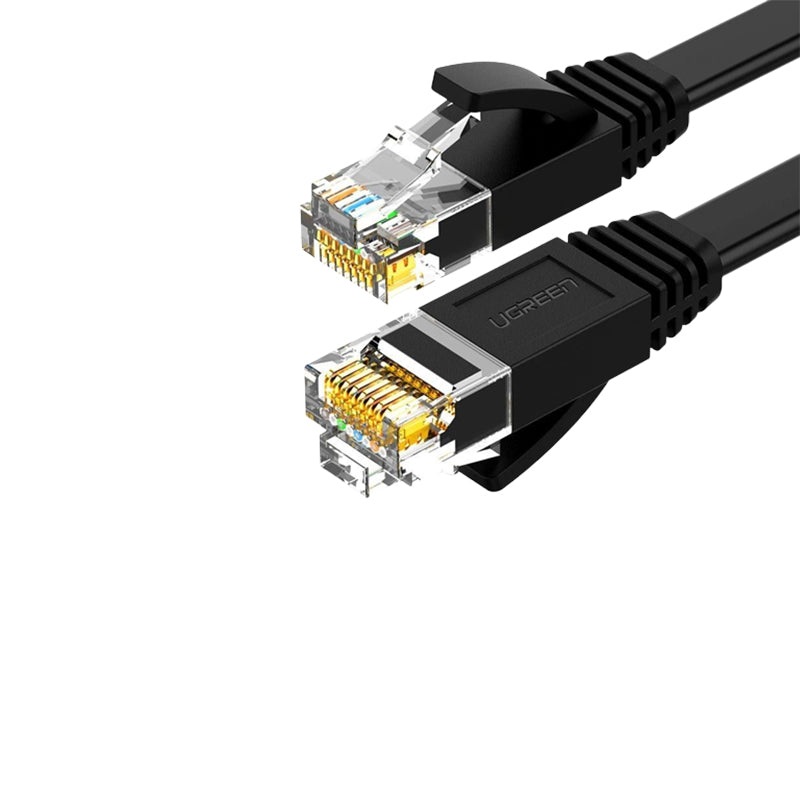 UGREEN CAT6 UTP LAN Ethernet Flat Cable 1000Mbps Gigabits RJ45 26AWG Gold-Plated Patch Network Router Cord (2M) | 50174 |
