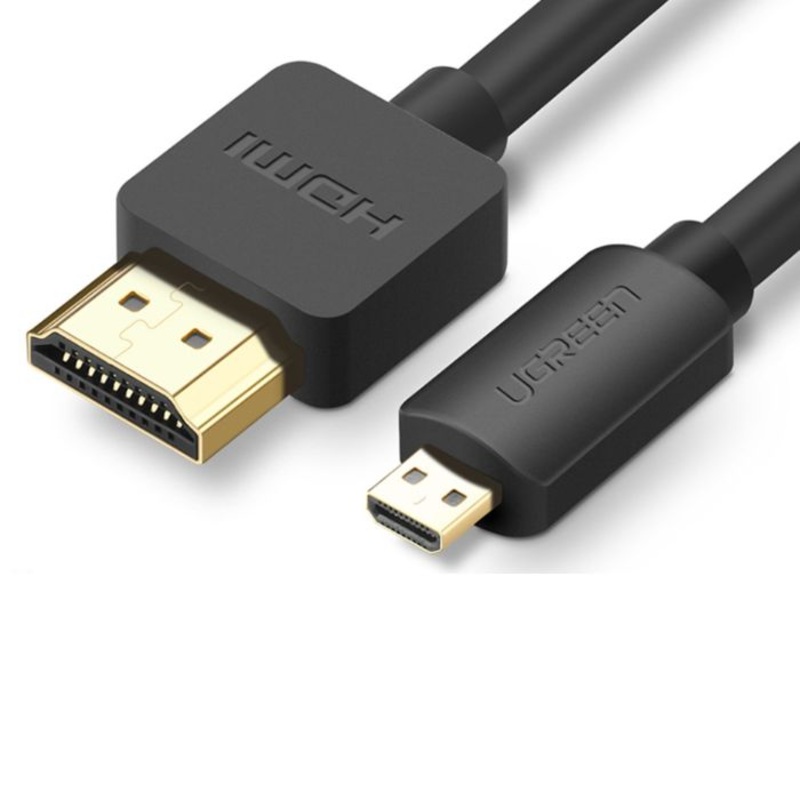 UGREEN FHD 4K 60Hz Micro 2.0 HDMI Male to HDMI 2.0 Male Gold-Plated Video Cable with 3D Vision Support (Available in 1M, 1.5M, 2M, 3M) |