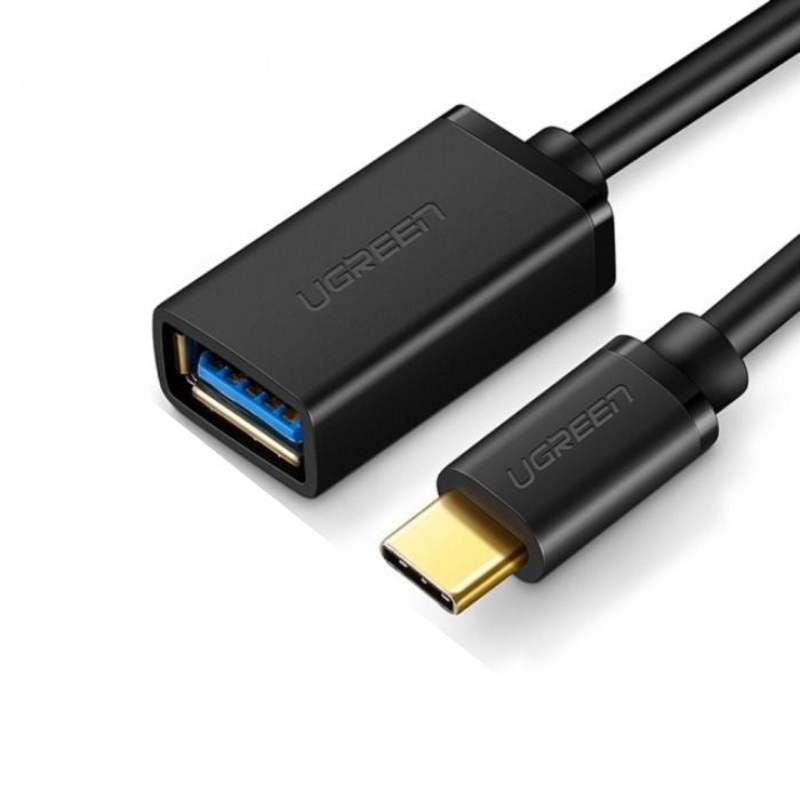 UGREEN High Speed OTG Male to USB-C 3.0 Female Cable (Black, White) External Accessories  | 3070