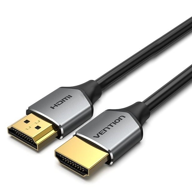 Vention UHD 4K 60Hz 3-Meters Gold-Plated Ultra Thin HDMI 2.0 Male to Male Cable Aluminum Cord for Monitors, TV, Laptop | ALEHI