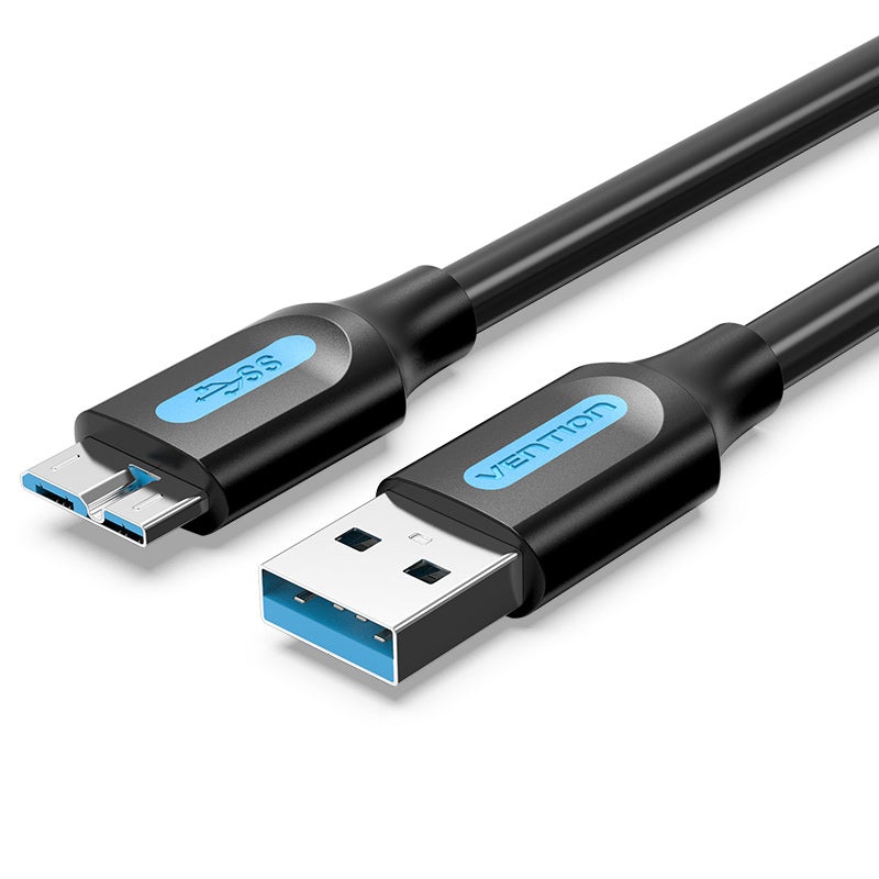 Vention USB 3.0 Male to USB Micro-B Male Data Cable with 5Gb/s Transfer Speed for Fast External Hard Drive Reading and Transmission (3M) | COPBI